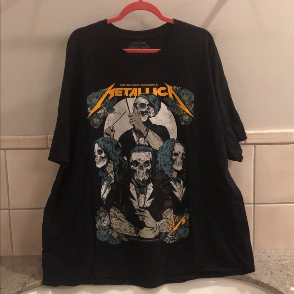 New Metallica San Francisco Symphony S&M 20th anniversary concert band t-shirt